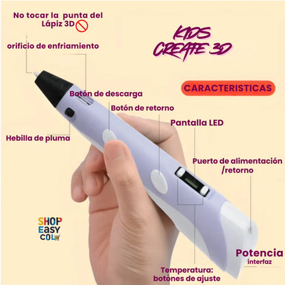KidsCreate 3D Kit Para Creaciones En 3D ¡GRATIS MOLDES IMPRIMIBLES PARA HACER FANTASTICAS FIGURAS EN 3D!