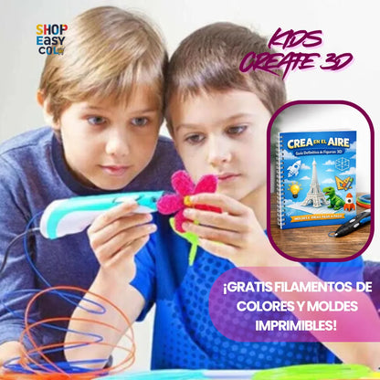 KidsCreate 3D Kit Para Creaciones En 3D ¡GRATIS MOLDES IMPRIMIBLES PARA HACER FANTASTICAS FIGURAS EN 3D!