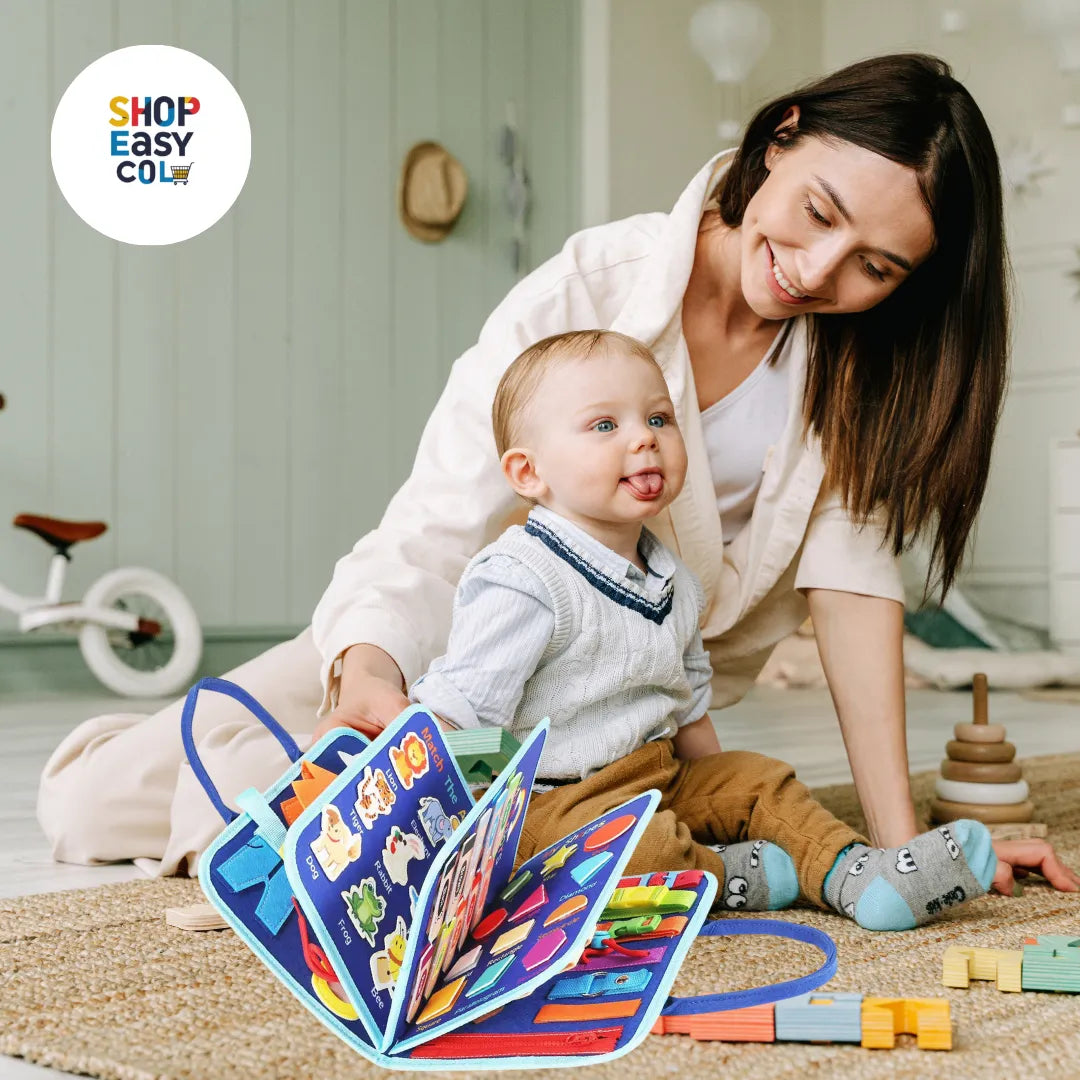 BusyBoard Espacial Montessori™ Maleta Sensorial Montessori ¡GRATIS TABLERO DIGITAL RUTINAS DIARIAS MONTESSORI EN CASA!