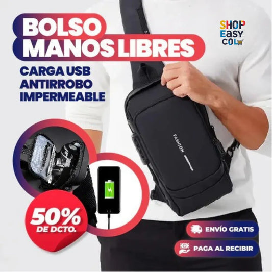 UrbanShield™ CrossBag- Bolso Manos Libres Impermeable Antirrobo