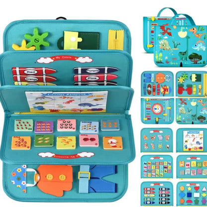 BusyBoard Espacial Montessori™ Maleta Sensorial Montessori ¡GRATIS TABLERO DIGITAL RUTINAS DIARIAS MONTESSORI EN CASA!