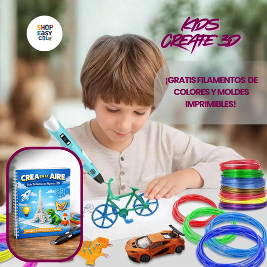 KidsCreate 3D Kit Para Creaciones En 3D ¡GRATIS MOLDES IMPRIMIBLES PARA HACER FANTASTICAS FIGURAS EN 3D!