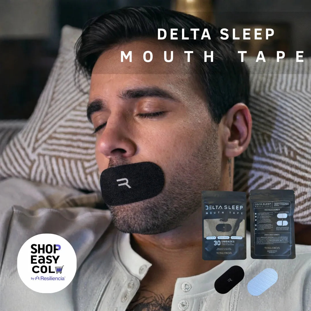 Método 360° Sueño Profundo™ – Sistema Avanzado de Respiración Nocturna (Mouth Tape + Max Air Nasal Strips)