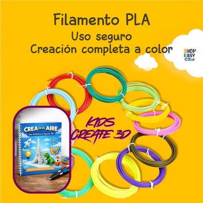 KidsCreate 3D Kit Para Creaciones En 3D ¡GRATIS MOLDES IMPRIMIBLES PARA HACER FANTASTICAS FIGURAS EN 3D!