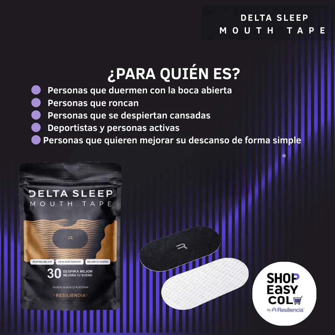 Método 360° Sueño Profundo™ – Sistema Avanzado de Respiración Nocturna (Mouth Tape + Max Air Nasal Strips)