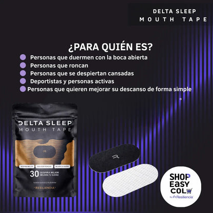 Método 360° Sueño Profundo™ – Sistema Avanzado de Respiración Nocturna (Mouth Tape + Max Air Nasal Strips)