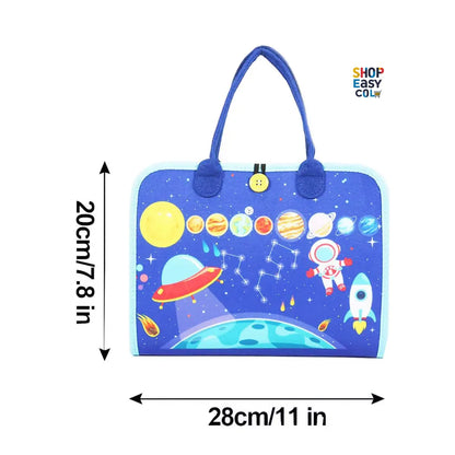 BusyBoard Espacial Montessori™ Maleta Sensorial Montessori ¡GRATIS TABLERO DIGITAL RUTINAS DIARIAS MONTESSORI EN CASA!