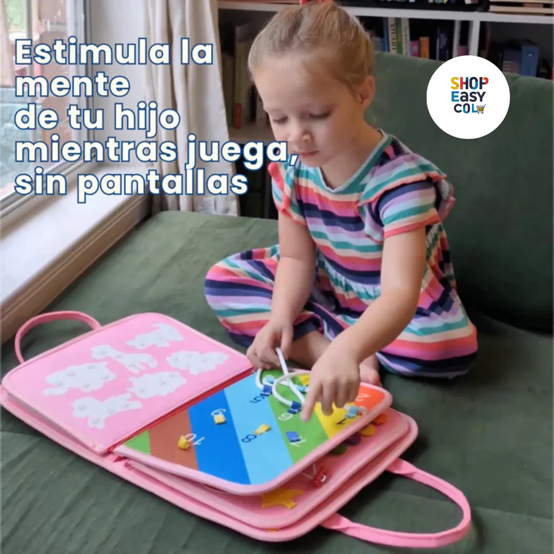 BusyBoard Espacial Montessori™ Maleta Sensorial Montessori ¡GRATIS TABLERO DIGITAL RUTINAS DIARIAS MONTESSORI EN CASA!