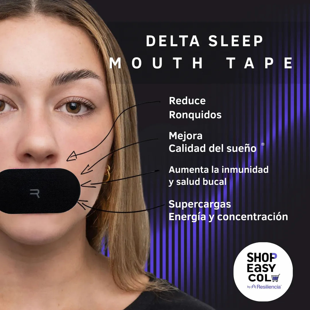 Método 360° Sueño Profundo™ – Sistema Avanzado de Respiración Nocturna (Mouth Tape + Max Air Nasal Strips)